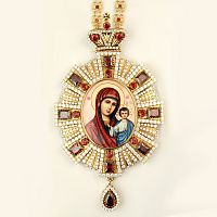 2.7.1579лп-2/65лп Панагия  в позолоте с цепью