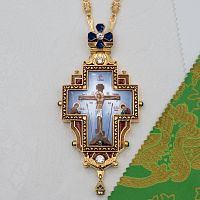2.10.0657лп-18/155лп-М Крест наперсный латунный в позолоте 