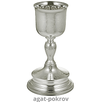 2.7.1813л Потир мельхиоровый на 0,5л в серебрении
