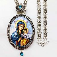 2.7.1145л-2/95лр Панагия латунная с цепью