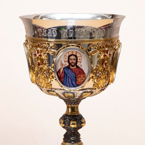 2.7.1270лфр-2 Потир с мельхиоровой чашей  на 0.75 литра фото 4