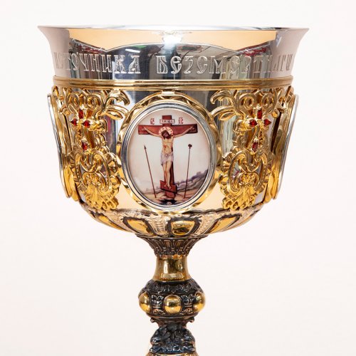 2.7.1270лфр-2 Потир с мельхиоровой чашей  на 0.75 литра фото 5