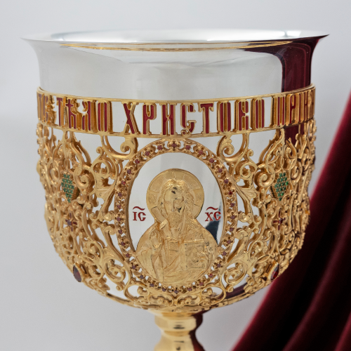 2.7.0958клпэ Потир комбинированный на 1,5 л. в позолоте фото 5 2.7.0958клпэ Потир комбинированный на 1,5 л. в позолоте фото 5