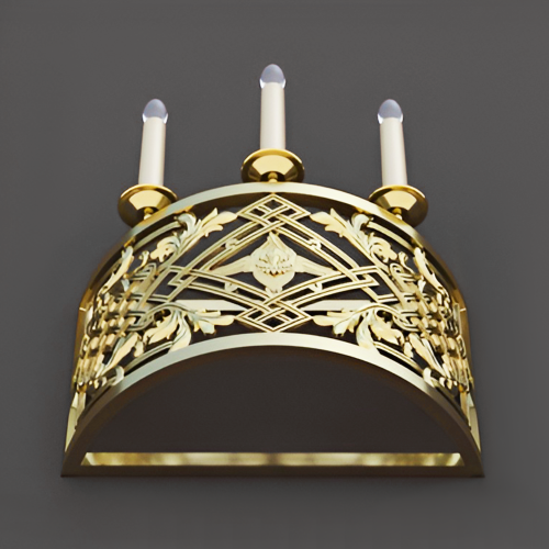 5.7.2973лм Бра церковное на 3 свечи фото 4