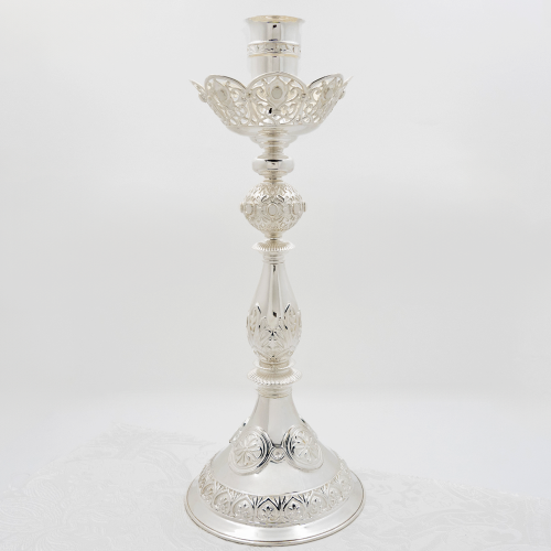 2.7.2653л Примикирий латунный с белыми камнями в серебрении