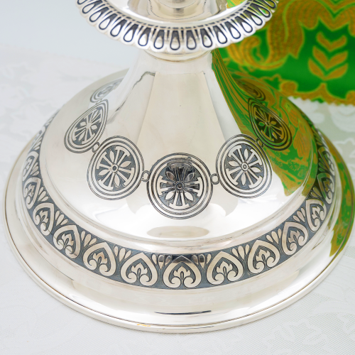 2.7.1737лр Примикирий латунный с патинированием в серебрении фото 6