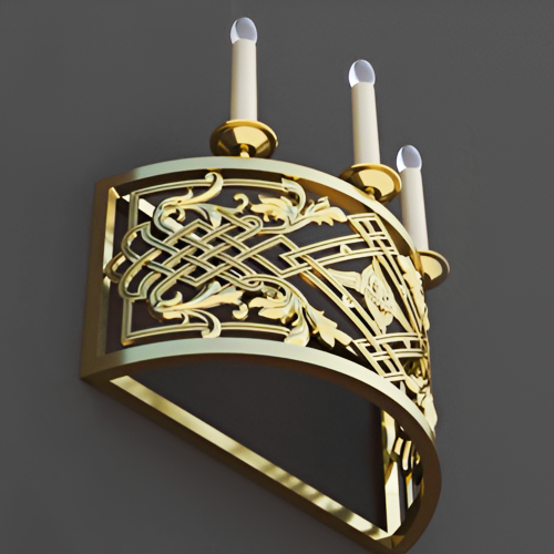 5.7.2973лм Бра церковное на 3 свечи фото 2