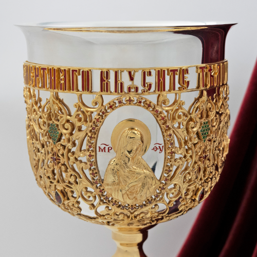 2.7.0958клпэ Потир комбинированный на 1,5 л. в позолоте фото 2 2.7.0958клпэ Потир комбинированный на 1,5 л. в позолоте фото 2