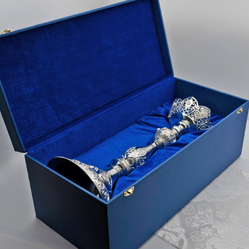 2.7.2653л Примикирий латунный с белыми камнями в серебрении фото 3