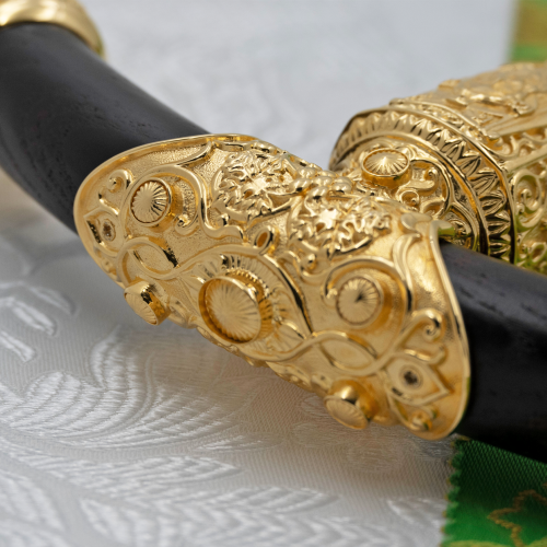 2.7.0918лп Посох латунный в позолоте фото 3