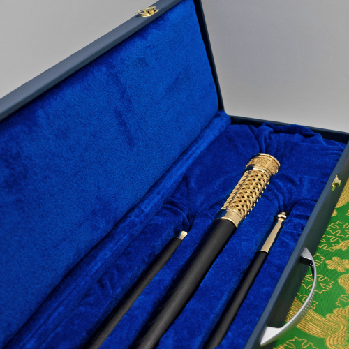 2.7.1928лп Посох латунный в позолоте фото 6