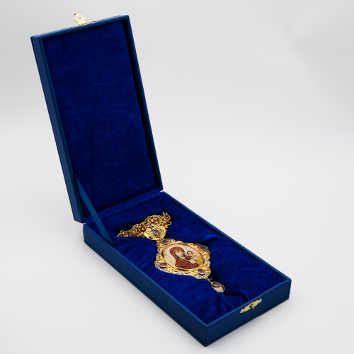 2.7.1334лп-2/1лп Панагия латунная в позолоте с и цепью фото 7 2.7.1334лп-2/1лп Панагия латунная в позолоте с и цепью фото 7