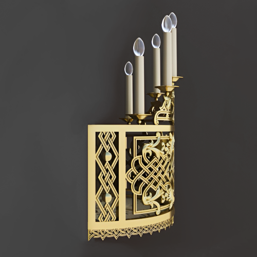 5.7.2977лм Бра церковное на 5 свечей фото 5