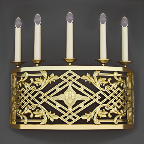 5.7.2972лм Бра церковное на 5 свечей