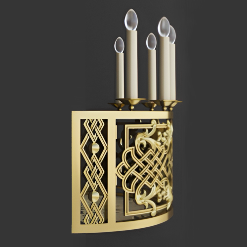 5.7.2972лм Бра церковное на 5 свечей фото 5