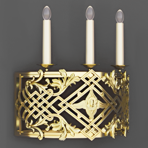 5.7.2976лм Бра церковное на 3 свечи фото 5