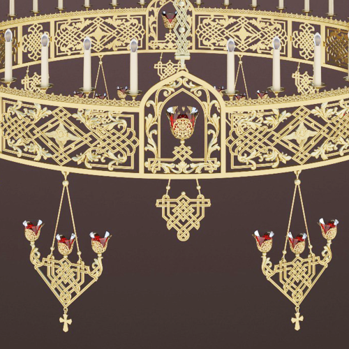 2.7.3013 (2) Хорос двухъярусный с лампадами фото 2