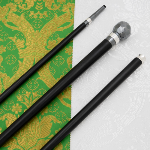 2.7.2980лр Посох латунный с патинированием в серебрении