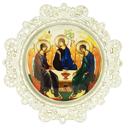2.7.0577л Икона на митру латунная