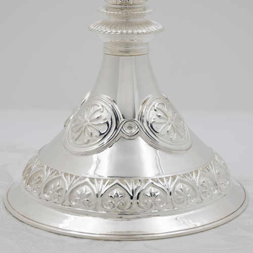 2.7.2653л Примикирий латунный с белыми камнями в серебрении фото 2