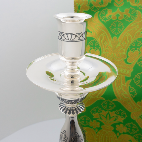 2.7.1737лр Примикирий латунный с патинированием в серебрении фото 2