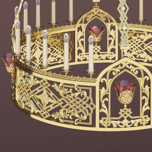 2.7.3012 Хорос одноярусный с лампадами фото 3