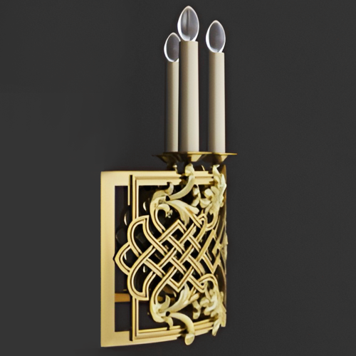 5.7.2976лм Бра церковное на 3 свечи фото 4