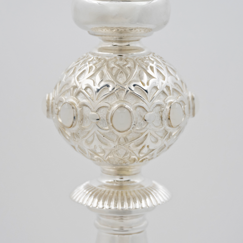 2.7.2653л Примикирий латунный с белыми камнями в серебрении фото 6