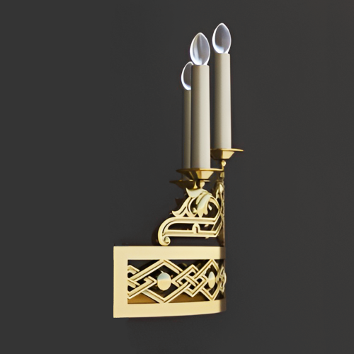 5.7.2974лм Бра церковное на 3 свечи фото 5