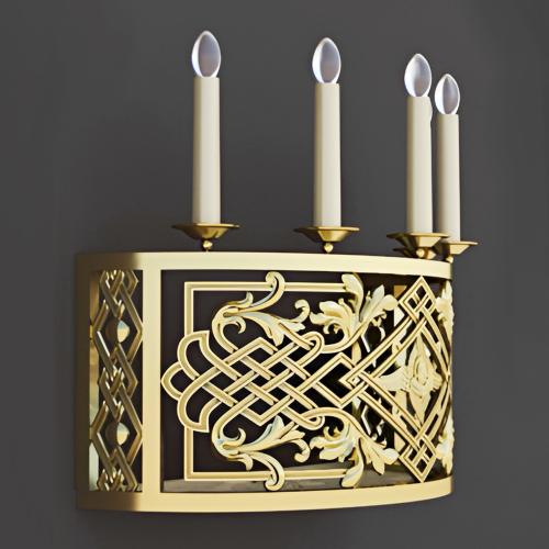 5.7.2972лм Бра церковное на 5 свечей фото 2