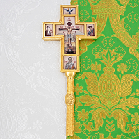 2.7.2835лп-2 Крест напрестольный латунный в позолоте