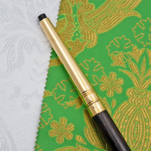 2.7.2889лп Жезл латунный с красными камнями в позолоте фото 3