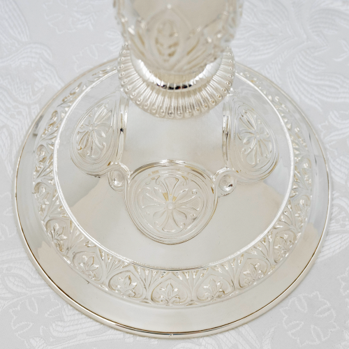 2.7.2653л Примикирий латунный с белыми камнями в серебрении фото 4